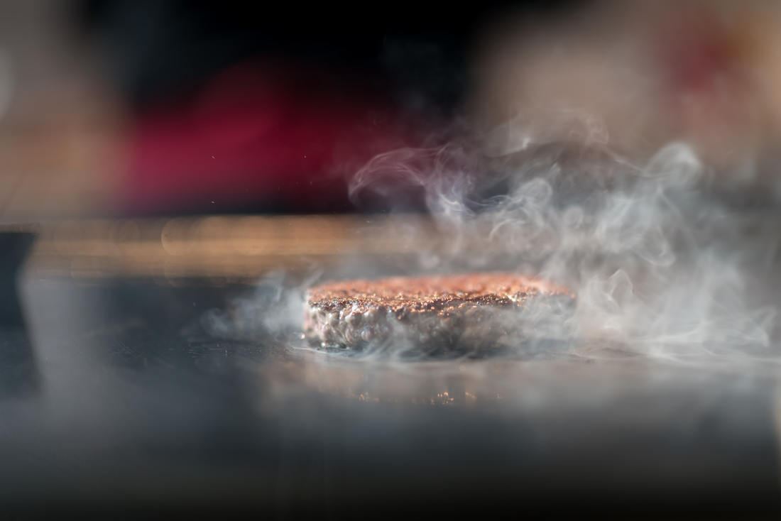 Sizzling Burger on the Grill Picture